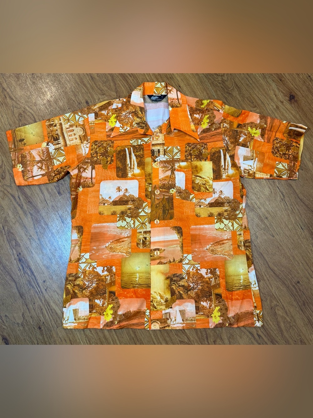 Vintage 1970’s Studio One Campus Hawaiian Shirt Aloha Hawaii Surf RARE